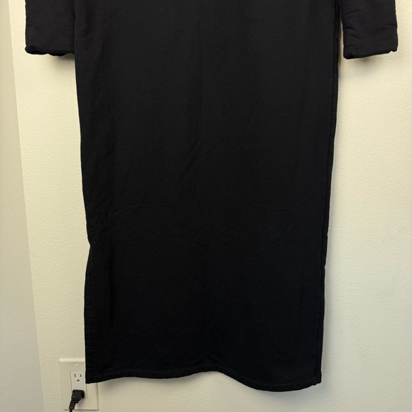 Marcella NYC Black Elba Sweatshirt Maxi Dress Hoodie - Picture 14 of 16